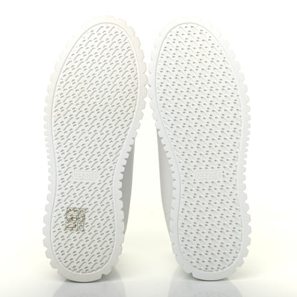 Hermes Calfskin Womens Climb Sneakers 36.5 White 5 of 11
