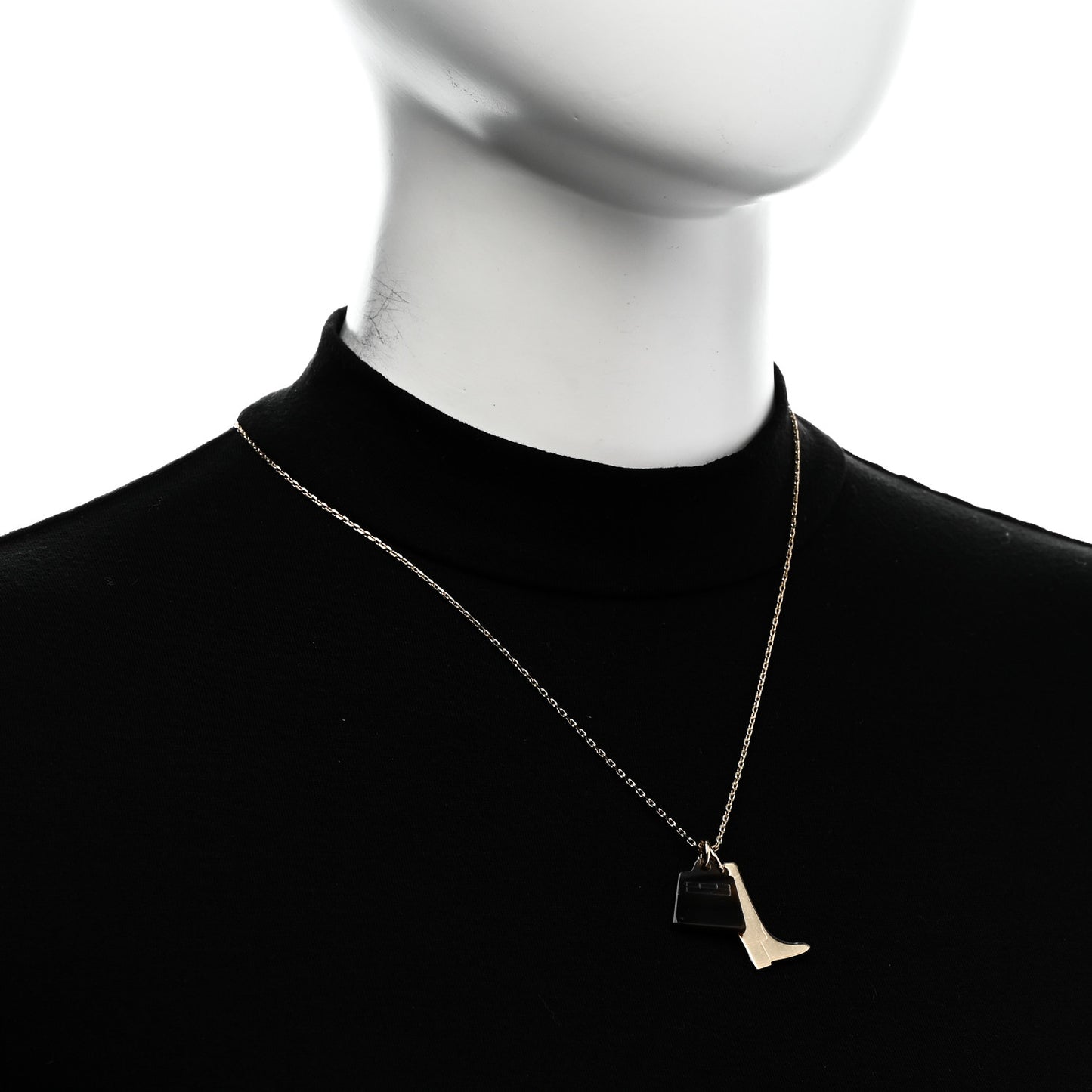 Permabrass Buffalo Horn Amulette Maroquinier PM Pendant Necklace