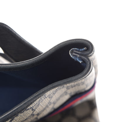 Gucci GG Plus Monogram Web Tote Navy Blue 8 of 17