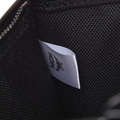 MCM Metallic Visetos Medium Kira North South Shopper Tote Scooter Red 9 of 14