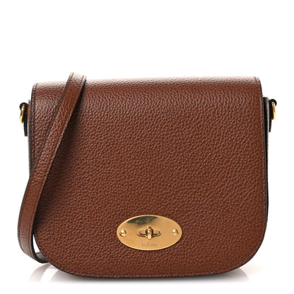 Mulberry Natural Grained Calfskin Small Darley Satchel Oak 1 of 10