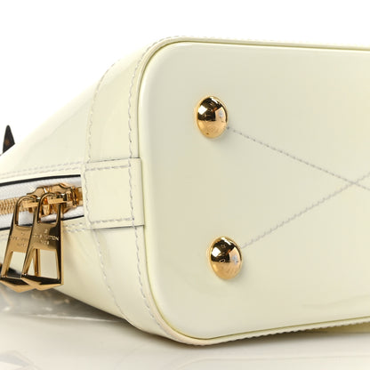 Louis Vuitton Patent Monogram Alma BB White 7 of 8