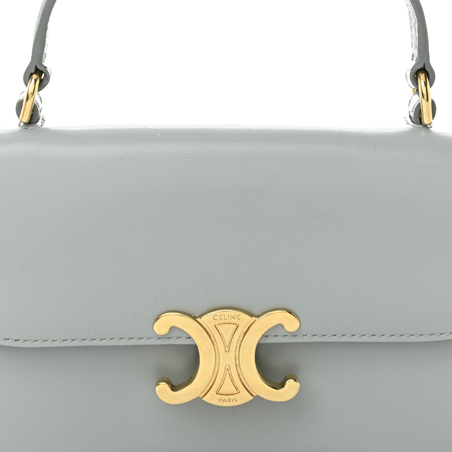 Shiny Calfskin Teen Lola Bag Ice Blue