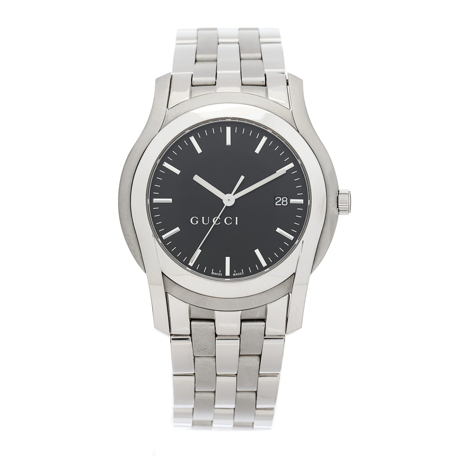 Gucci Stainless Steel 38mm 5500XL Quartz Watch Black 1 of 4