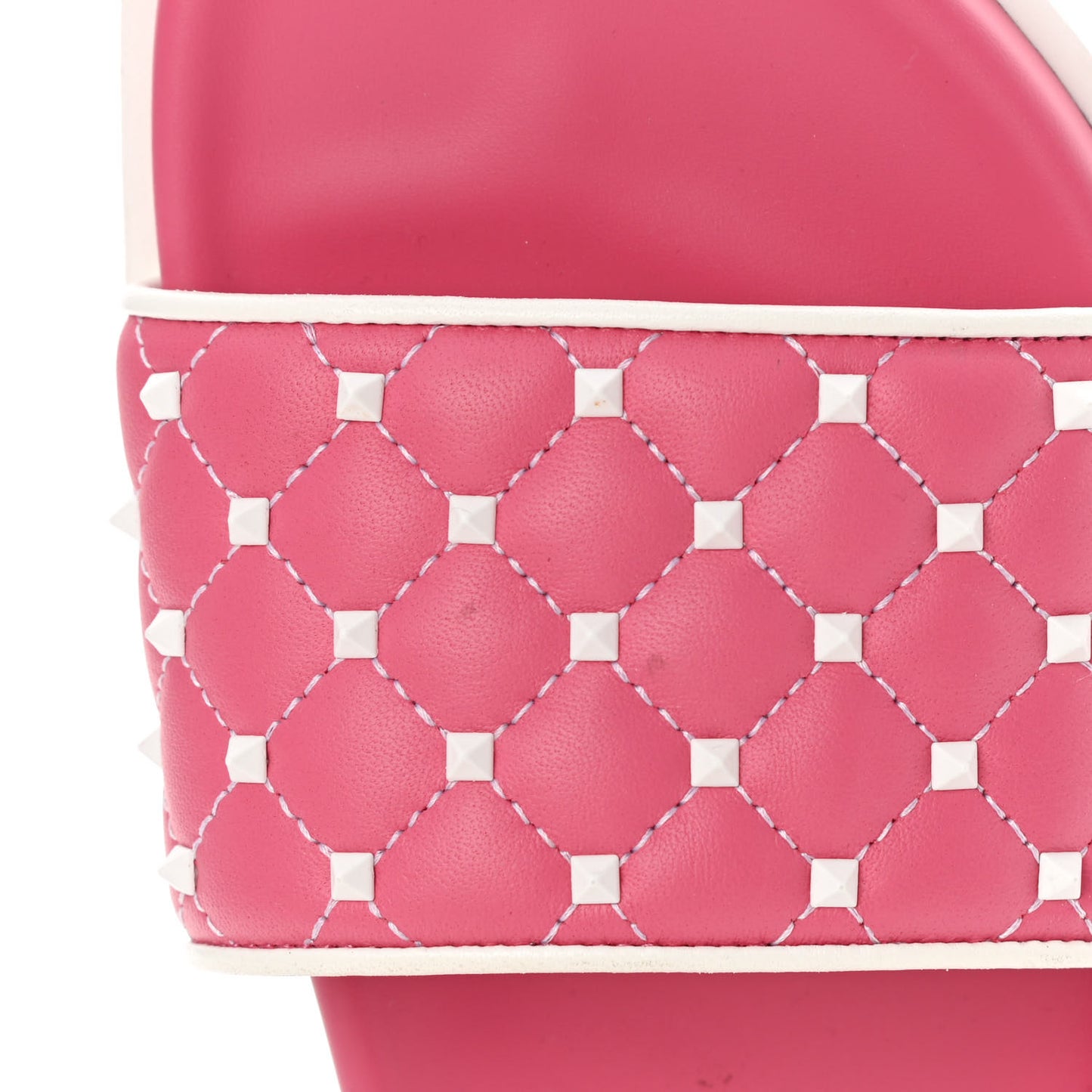 Nappa Free Rockstud Spike Slide Sandals 35 Shadow Pink