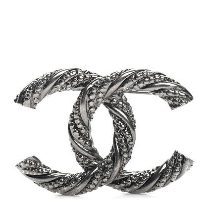 Chanel CC Chanel Logo Brooch Silver 1 of 4
