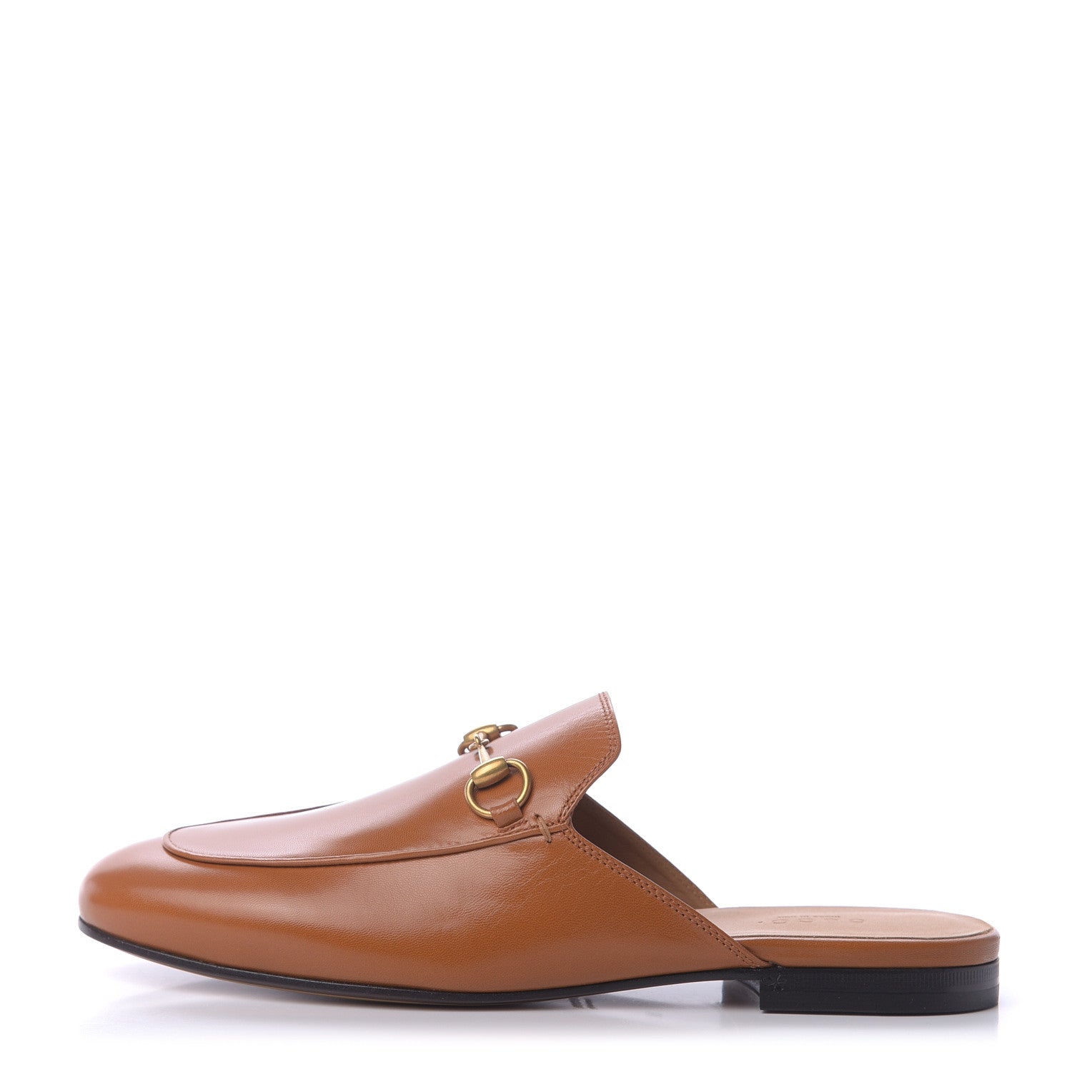 Gucci Malaga Kid Womens Princetown Slippers 38 Cognac 1 of 9