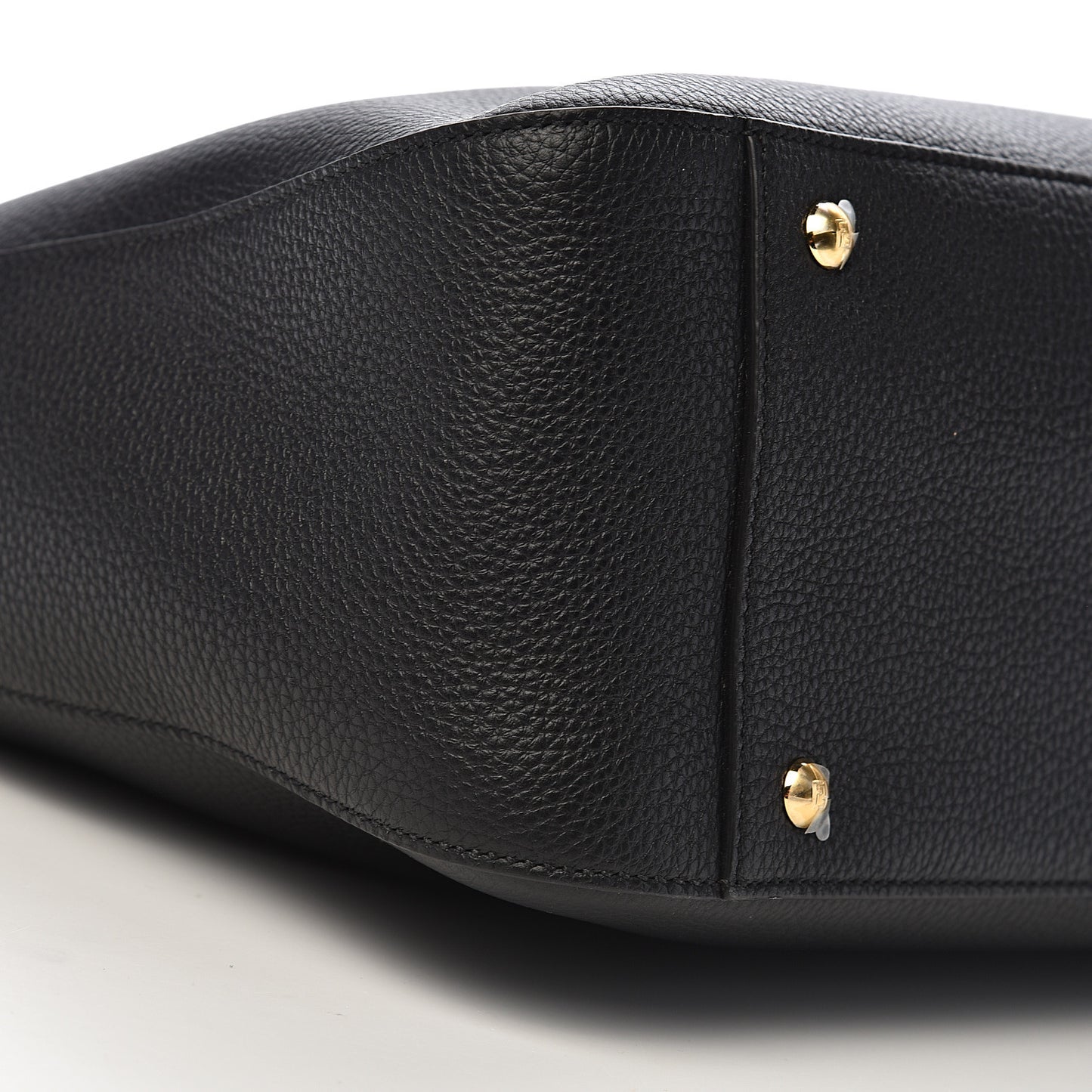 Cuoio Romano Selleria Medium FF Tote Black