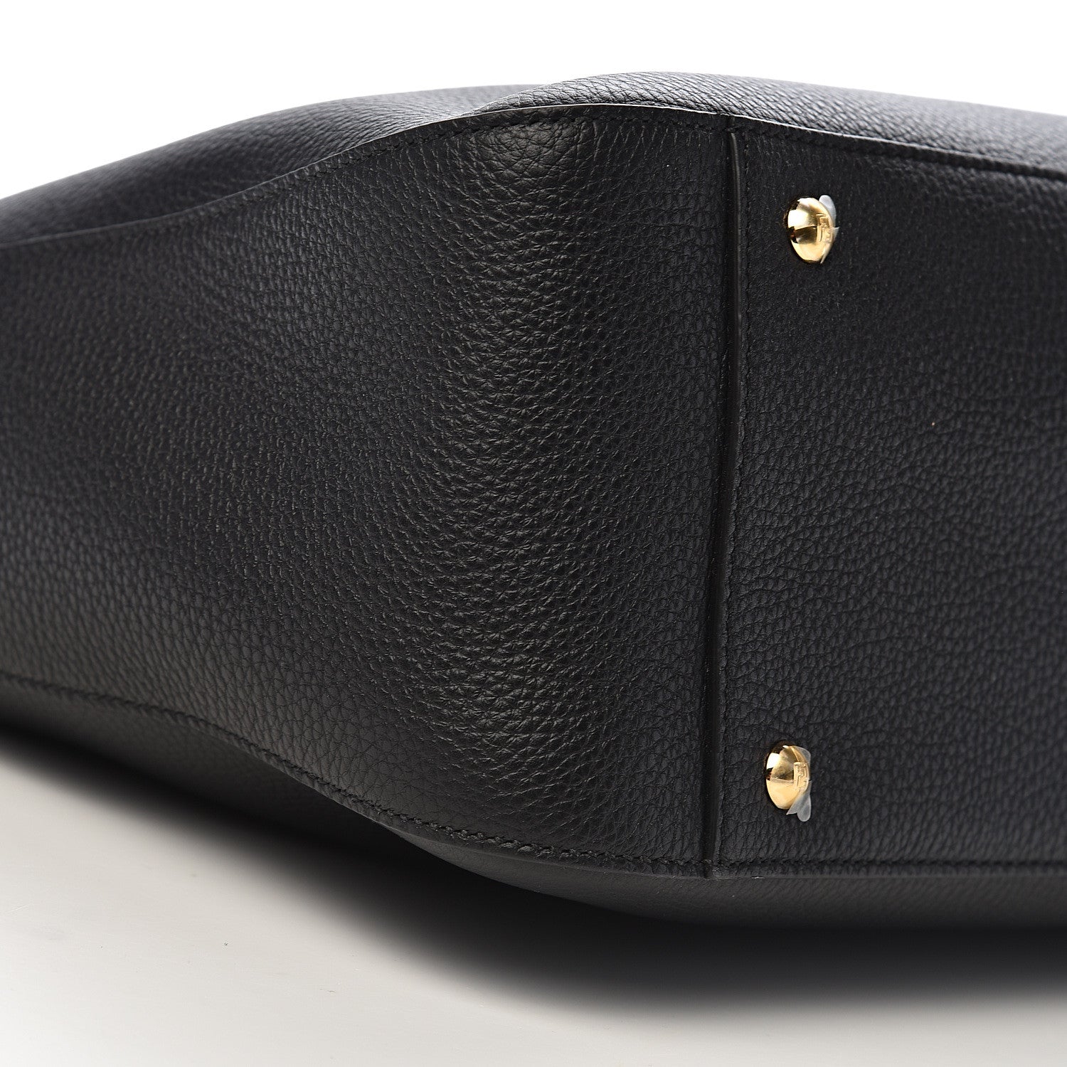 Fendi Cuoio Romano Selleria Medium FF Tote Black 9 of 14
