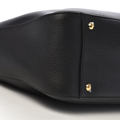 Fendi Cuoio Romano Selleria Medium FF Tote Black 9 of 14