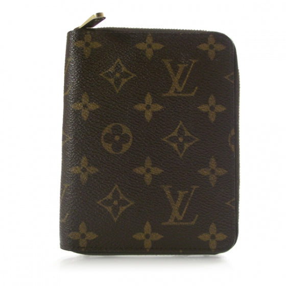 Monogram Zipped Passport Holder Wallet