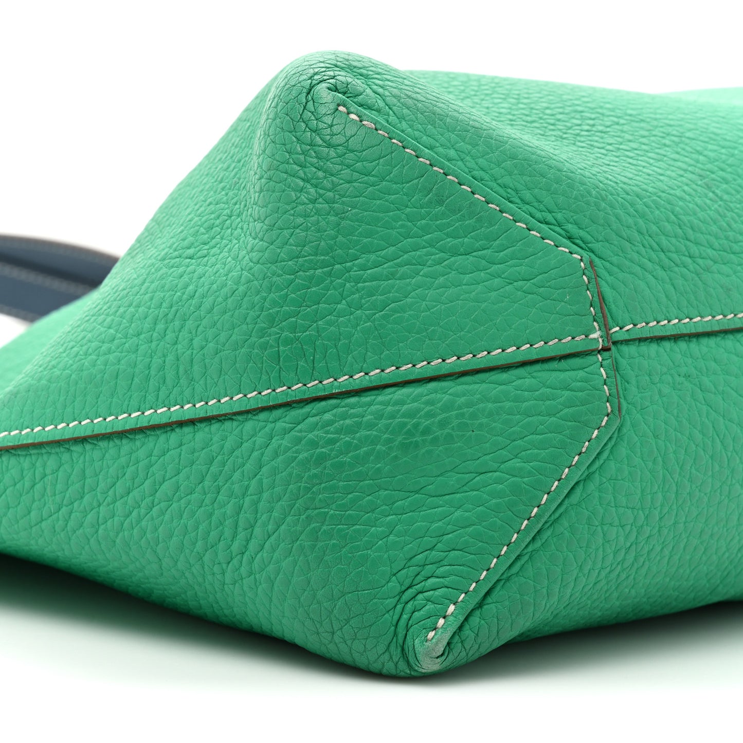 Taurillon Clemence Double Sens 36 Reversible Tote Menthe Colvert