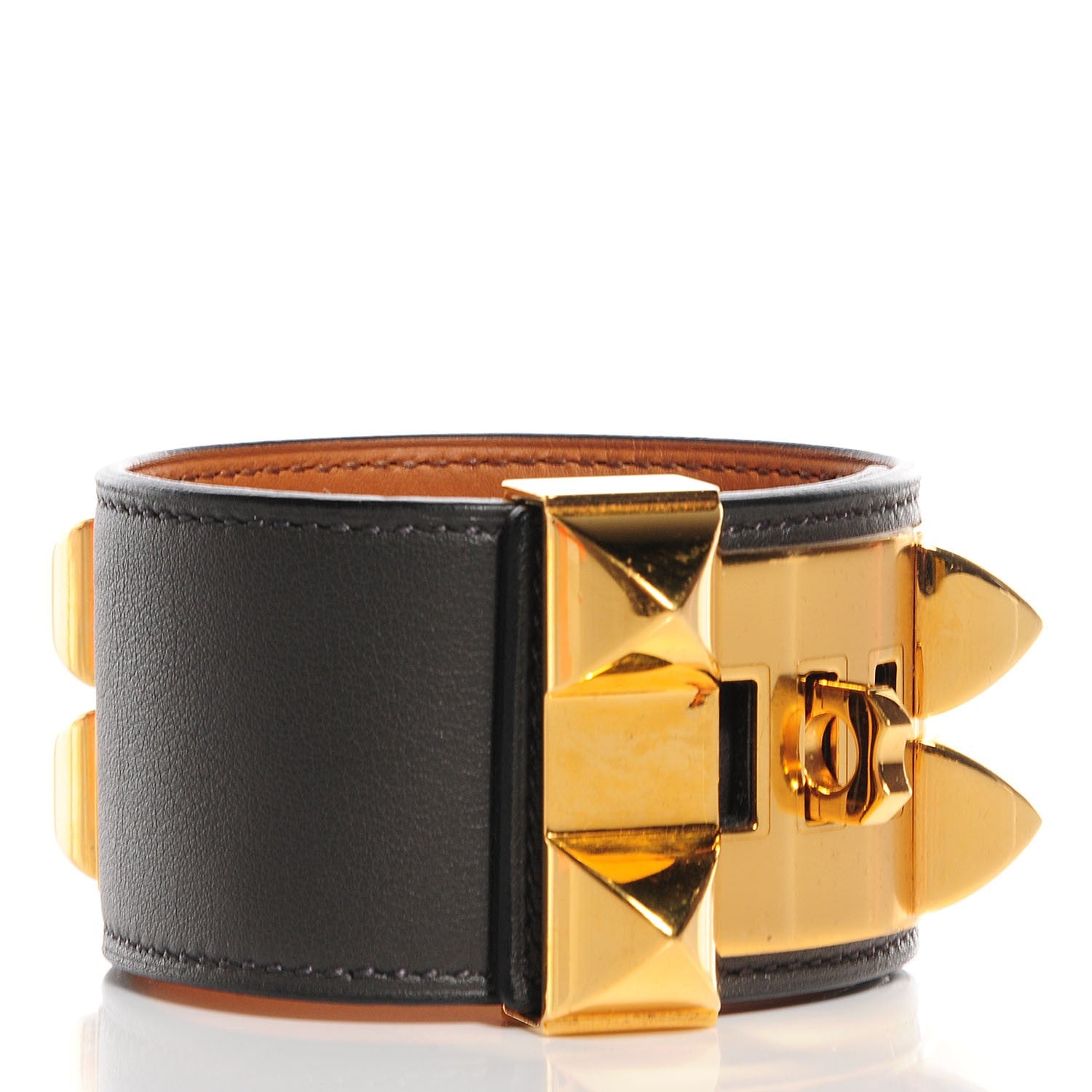 Hermes Swift Collier de Chien CDC L Bracelet Graphite 3 of 7