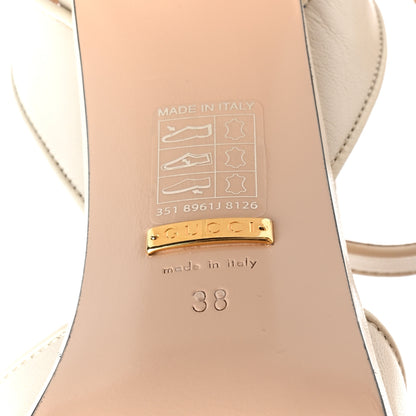Gucci Quentin Granada Kid Horsebit 25/60mm Platform Sandals 38 Mystic White 6 of 8