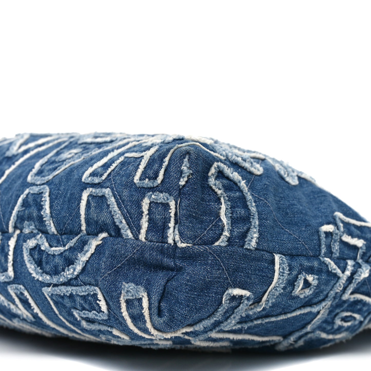 Denim Patchwork Logo Chanel 22 Blue