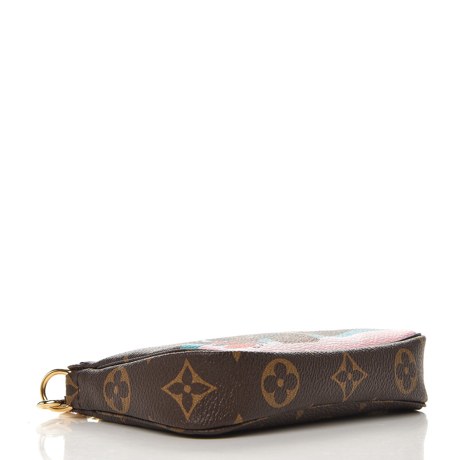 Louis Vuitton Monogram 2016 Christmas Animation Mini Pochette Accessories Rose Ballerine 4 of 8
