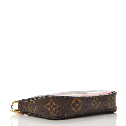 Louis Vuitton Monogram 2016 Christmas Animation Mini Pochette Accessories Rose Ballerine 4 of 8