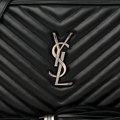 Saint Laurent Calfskin Matelasse Monogram Lou Camera Bag Black 8 of 10
