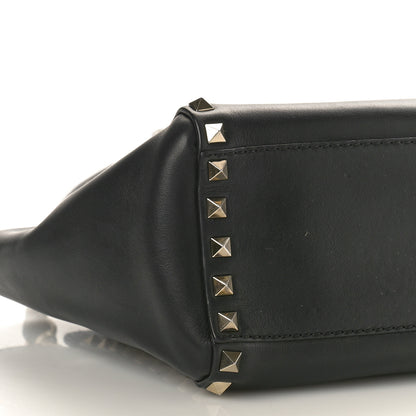 Valentino Garavani Vitello Mini Rockstud Double Handle Tote Black 8 of 10