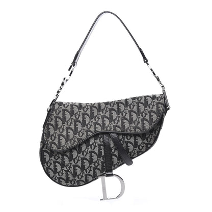 Christian Dior Monogram Saddle Bag Black 1 of 9