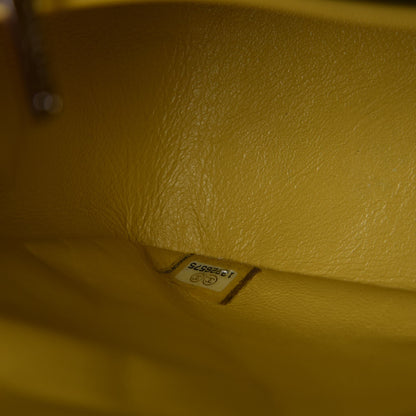 Chanel Caviar Quilted Jumbo Single Flap Yellow 7 of 8