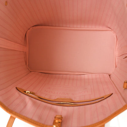 Louis Vuitton Damier Azur Neo Neverfull MM Rose Ballerine 6 of 11