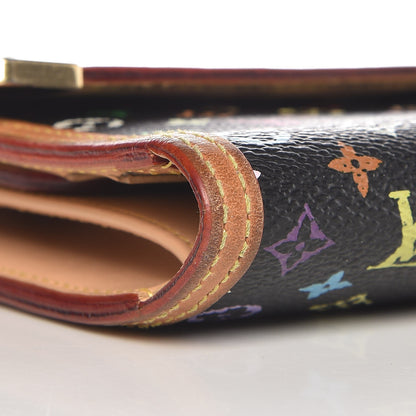 Louis Vuitton Monogram Multicolor Porte Tresor International Wallet Black 10 of 14