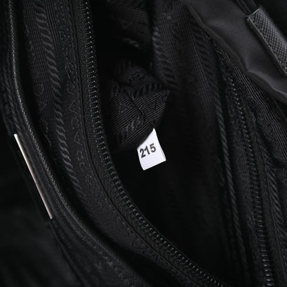 Prada Tessuto Nylon Vela Saffiano Large Backpack Black 9 of 10