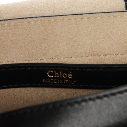 Chloe Calfskin Braided Small Hudson Shoulder Bag Black 6 of 7