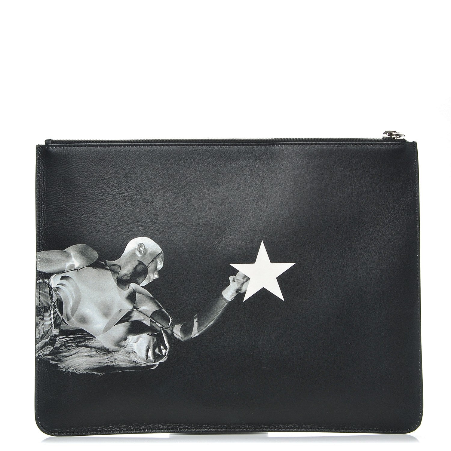 Givenchy Calfskin Large Basketball Player Pouch Black 1 of 7