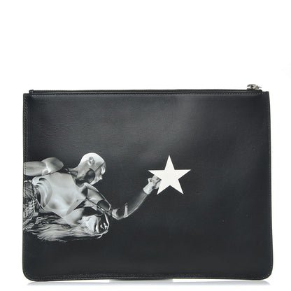 Givenchy Calfskin Large Basketball Player Pouch Black 1 of 7