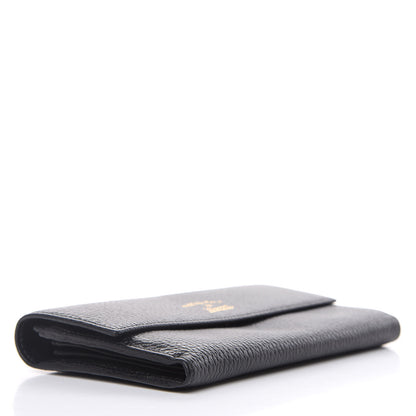 Gucci Dollar Calfskin Swing Continental Wallet Black 4 of 10