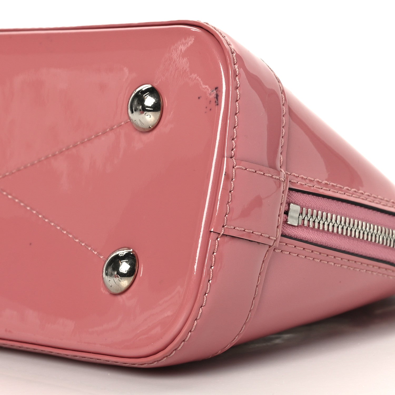 Louis Vuitton Patent Monogram Alma BB Rose Blush 8 of 12