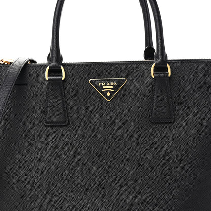 Prada Saffiano Medium Galleria Double Zip Tote Black 6 of 8