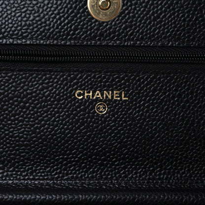 Chanel Caviar Quilted Wallet On Chain WOC Black 8 of 10