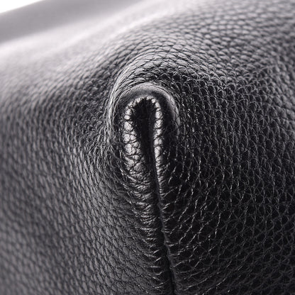 Burberry London Grainy Calfskin Medium Cale Hobo Black 9 of 13