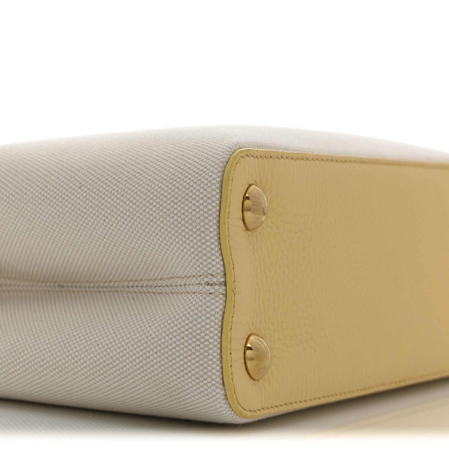 Louis Vuitton Canvas Taurillon Capucines BB Plume Yellow 8 of 9