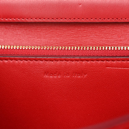 Celine Box Calfskin Medium Classic Box Flap Bag Red 7 of 12