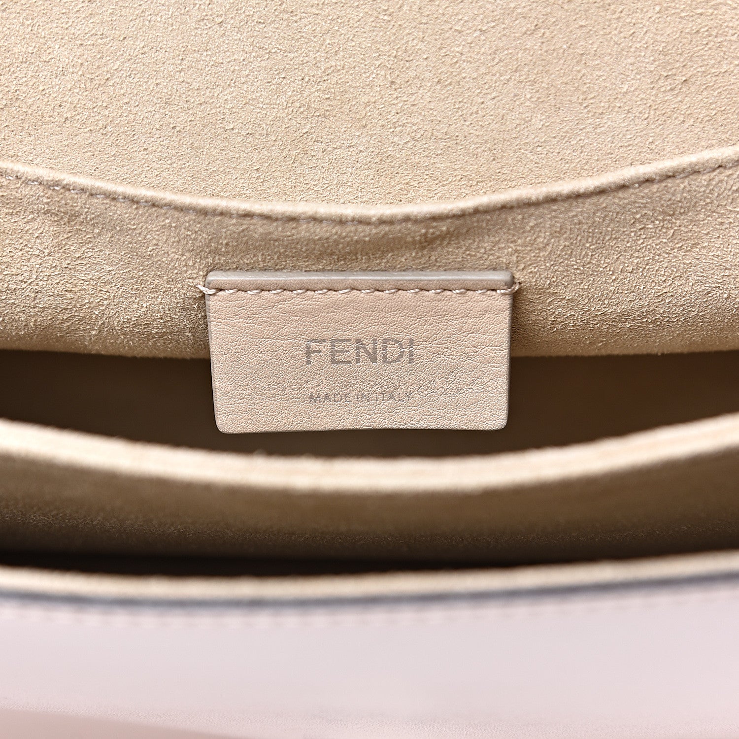 Fendi Vitello Liberty Ribbon Pearl Lace Up Kan I Shoulder Bag Plaster 5 of 12