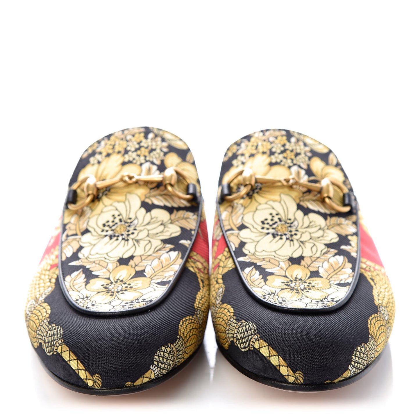 Twill Flora Womens Princetown Slippers 38 Red Black