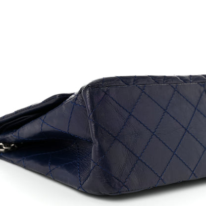 Chanel Aged Calfskin Quilted 2.55 Reissue 226 Flap Dark Blue 9 of 11