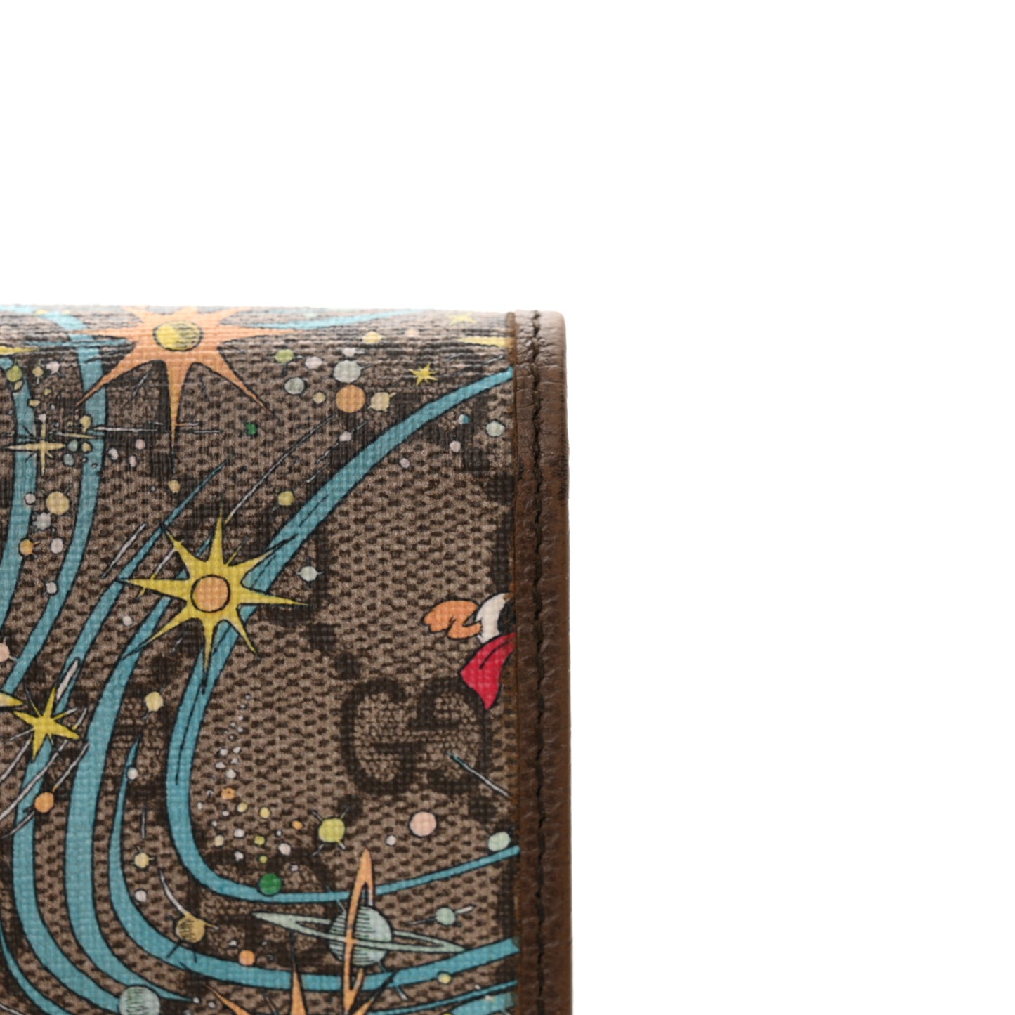X DISNEY GG Supreme Monogram Donald Duck Mini Interlocking G Crossbody Bag Beige Multicolor New Acero