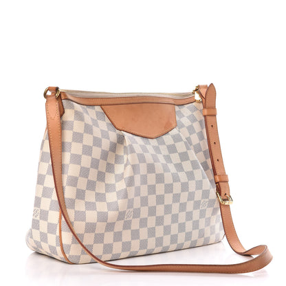 Louis Vuitton Damier Azur Siracusa MM 3 of 13