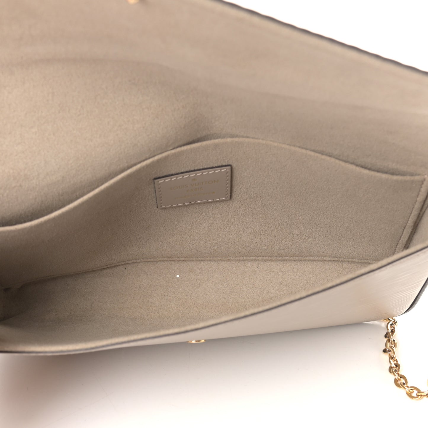 Epi Felicie Pochette Chain Wallet Galet