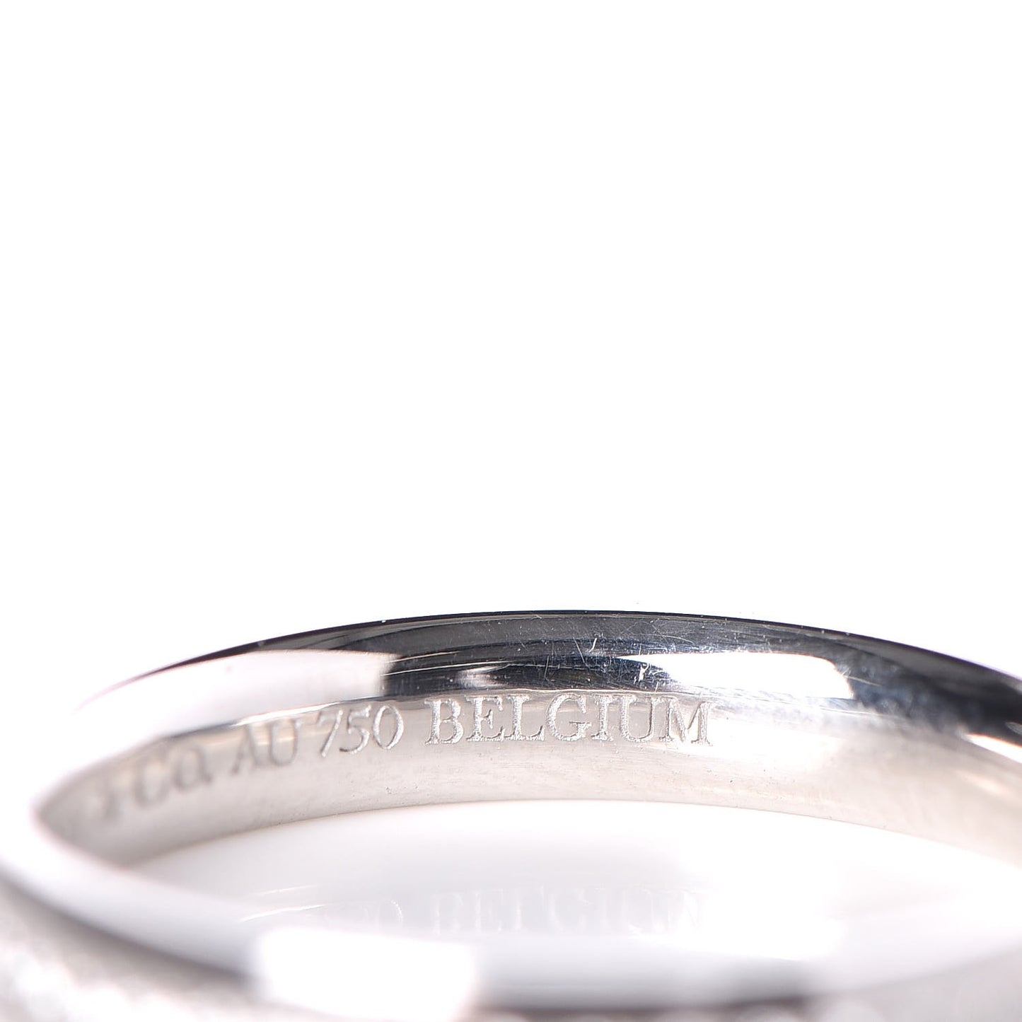 18K White Gold Diamond Metro Ring 49.5 5