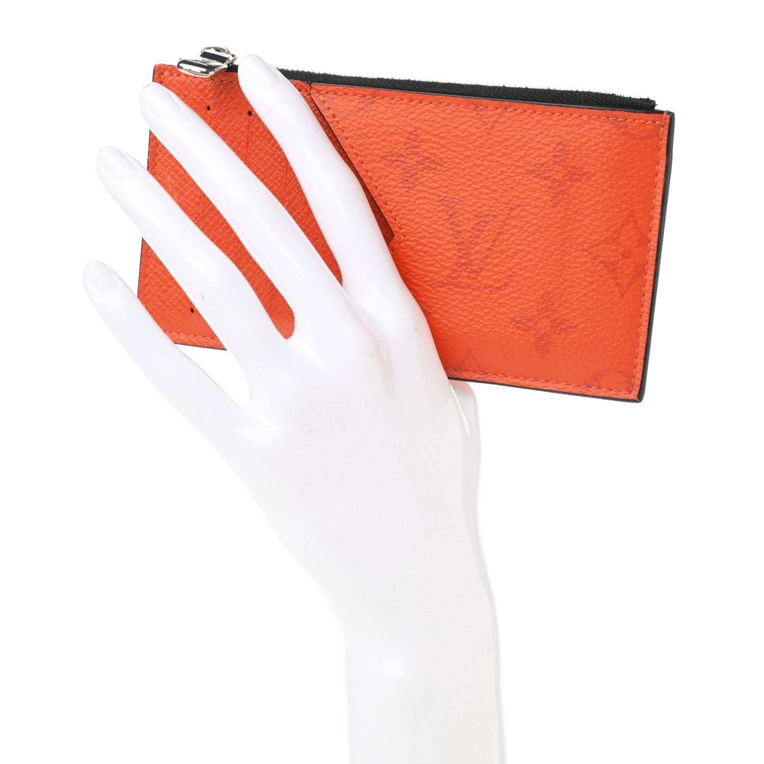 Louis Vuitton Taigarama Coin Card Holder Orange 2 of 7