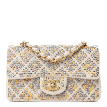 Chanel Jersey Embellished Mini Flap Ivory 1 of 10