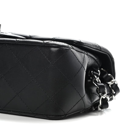 Chanel Lambskin Quilted Mini Rectangular Flap Black 9 of 11