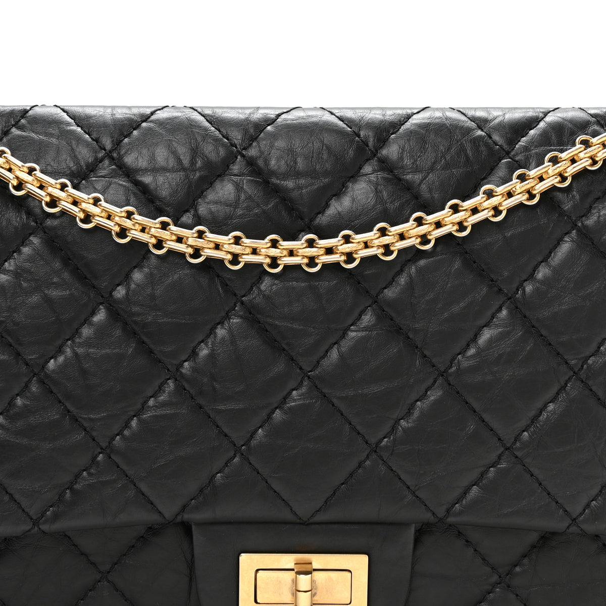 Chanel Aged Calfskin Quilted 2.55 Reissue 227 Flap Black 8 of 10