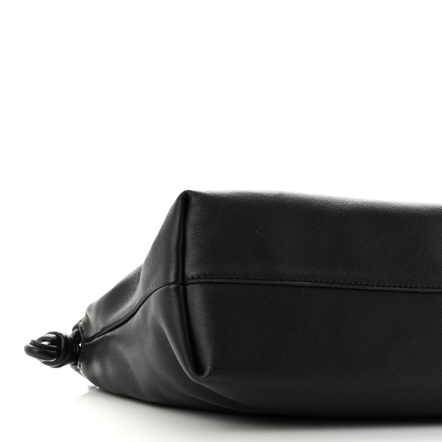 Loewe Mellow Nappa Donut Chain Flamenco Knot Clutch Black 8 of 9